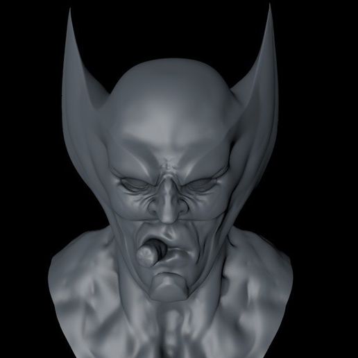 2.jpg Download STL file Wolverine Bust • Design to 3D print, ColtonJamesBallow