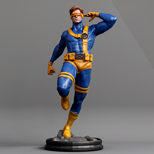 🎨 X-Men - Cyclops Fan Art 3D Model 3D print model・ STL File for 3D ...