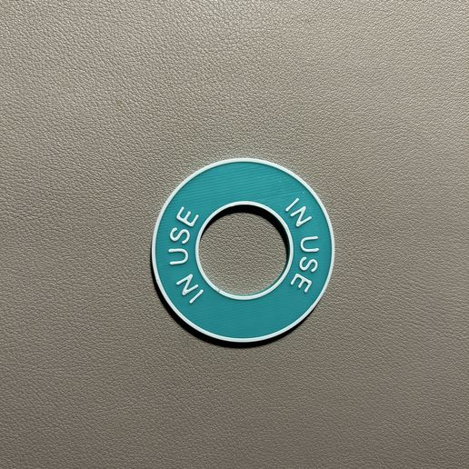 COMPRESSED AIR BOTTLES MARKING "In USE"