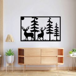 38-01.jpg Christmas Metal Wall Art Laser Cut Files