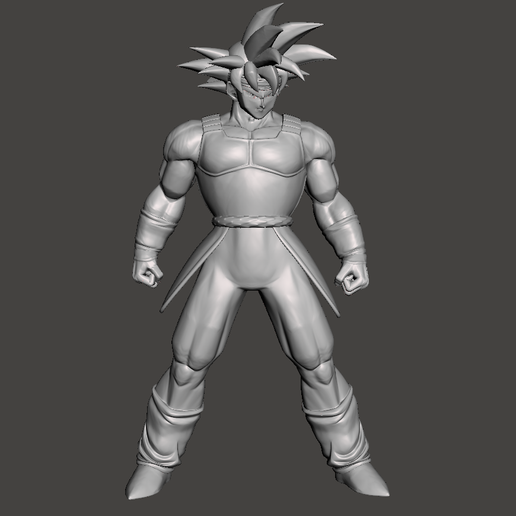 1.png Bardock standing pose 3D Model