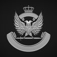 03.jpg Герб с орлом барельефный 3D модель