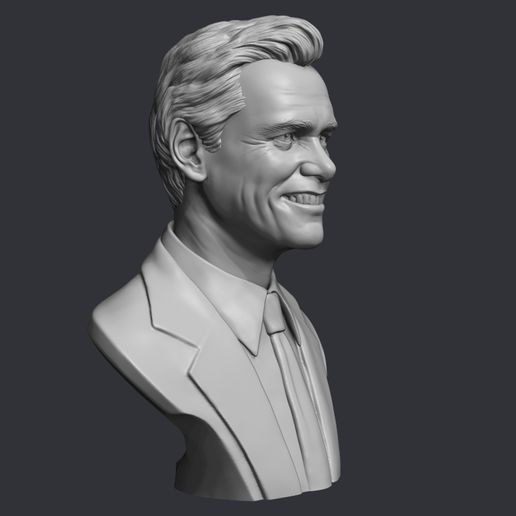 09.jpg Jim Carrey Büste Skulptur 3D-Druck Modell