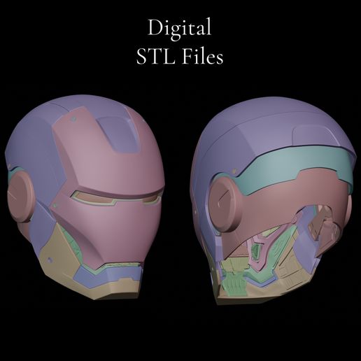 Iron Man Static Mk 3 3D Printable Iron Man Helmet STL 3D File for 3D  printingCults