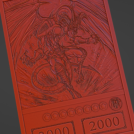 red dragon archfiend - yugioh STL File for Cults