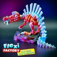 Dan-Sopala-Flexi-Factory-Spinosaurus_1_1.jpg Flexi Factory Print-in-Place Skeleton Spinosaurus Dinosaur