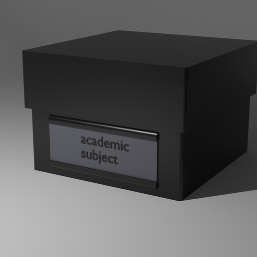 index card box ( ~400 cards) DIN A7 (10,5 x7,4 cm) 3D model