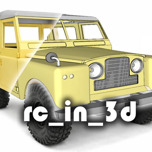 Land Rover Defender 90 2 door 1958 body 1/10 SCALE OFF-ROAD CRAWLER BODY | Wheelbase 243mm