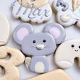 mouse-cookie-cutter.jpg 5 sizes - Mouse Animal Cookie Cutter - SHARP cutting edges - So Versatile!