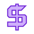 DOLLAR.stl Letters and Numbers ROBOCOP | Logo