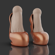 untitled.153.png shoes + foot / 9 3d shoes / model for bjd doll / 3d printing / 3d doll / bjd / ooak / stl / articulated dolls / file