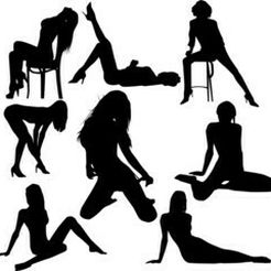 240_F_4572151_UMm599C4v4SDZEe7E5vMjOqDdYjPmJc6.jpg STL file Woman Silhouette bundle / stl and svgs / 2d wall decor・3D printer design to download