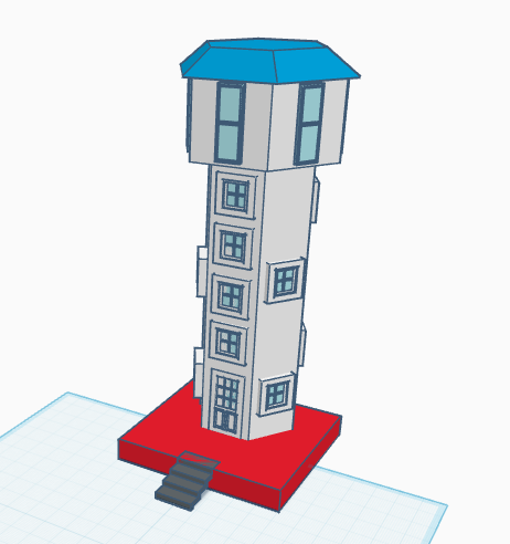 Dutch water tower. Scale 1:87