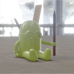 3.1.png Archivo STL Portabolígrafos Minion・Diseño de impresión en 3D para descargar