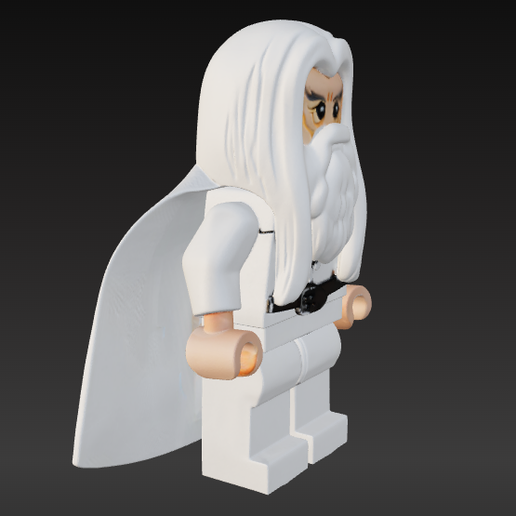 Screenshot_3.png LEGO Gandalf the White 3D Printable Model - Fast 15cm High, 2.0mm Nozzle Optimized