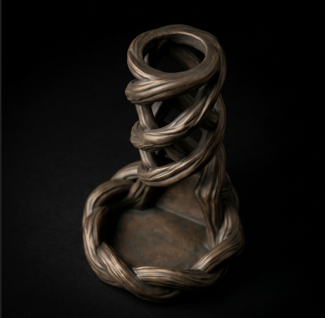 Twisted Vine Dice Tower - Sylvan Helix Rolling Tray STL