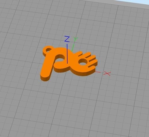 Key ring Po Paraguay - 3D model önizlemesi