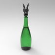untitled.37.jpg Low poly rabbit bottle plug