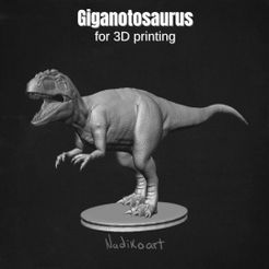 1.jpg Giganotosaurus Dinosaur 3D Model Print Figure