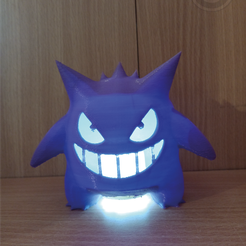 gengar-3.png Файл STL ЛАМПА ИЛИ БЛЮДО ДЛЯ КОНФЕТ - LÁMPARA O CANASTA DE CARAMELOS - ЛАМПА ИЛИ КОРЗИНА ДЛЯ КОНФЕТ・3D-печатный дизайн для загрузки
