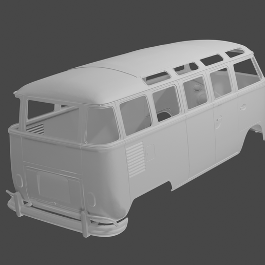 45RightRear-1963VWBusPHOTO.png 1963 VW Type 2 RC Body Shell (1:10 Scale)