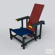 Untitled-41.png Red and Blue chair by Gerrit Thomas for Dollhouses, scale 1:12
