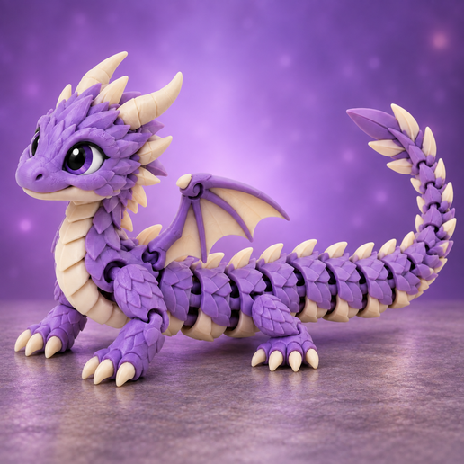 Articulated Dragon – 3D Printable Flexible Toy