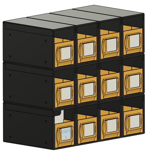 MTG - MODULAR STORAGE SYSTEM STL File for 3D printingCults