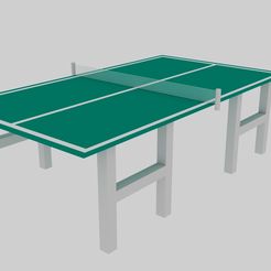 OBJ file Ping Pong table ▶️・Template to download and 3D print・Cults