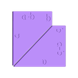 aSquaredMinusbSqared.stl a^2 - b^2 = (a+b)(a-b), Algebraic Formula