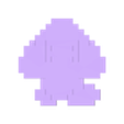 Goomba_unicolor.stl Super Mario Bros sprite Goomba