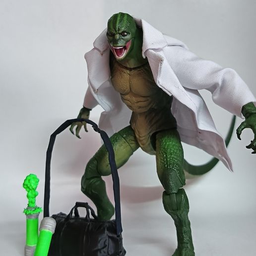 Lizard Marvel Legends accesorios Amazing Spiderman