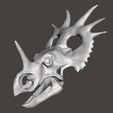 styraco cranium123.jpg Styracosaurus dinosaur skull
