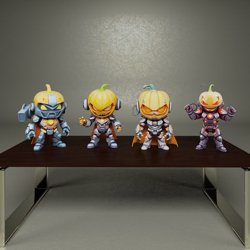 mechanic pumpkin - 3D model önizlemesi