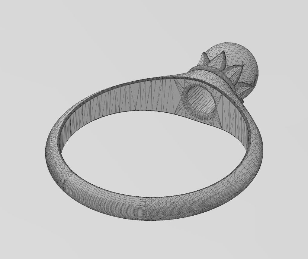 wf2.jpg STL file Lotus bead and leaves fashion ring US sizes 6 7 8 3D print model・Template to download and 3D print, RachidSW