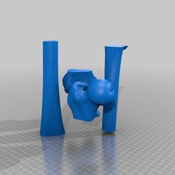 438c1b9c8ceb5ed7631740fa3fc40665.png Free STL file Human Femur bone・3D print model to download