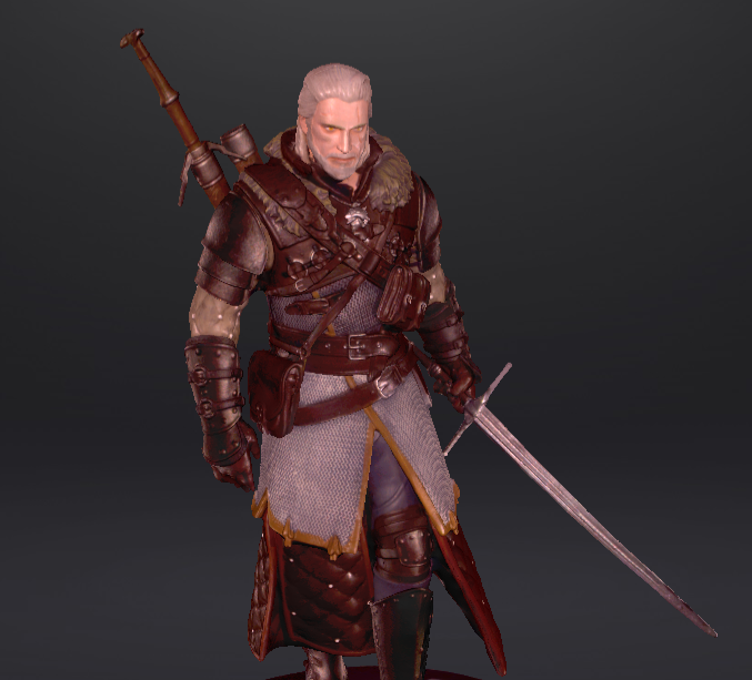 2021-11-23-11_50_30-Window.png Download STL file Dark Horse The Witcher 3: Wild Hunt - Geralt • Template to 3D print, Gouza-Tech