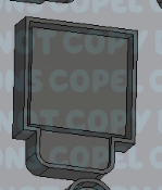 Simple Square Silicone Mold Housing 3D model