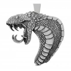Snake-pendant-3D-print-model-file-pic-1.jpg Schlange Anhänger 3D-Druck Modell Datei