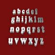 copperblackmin.jpg COPPER BLACK font uppercase and lowercase 3D letters STL file