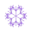 Snowflake Small 037.stl 100 Snowflakes