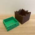 627EBFDB-31C1-42D1-97C9-CD2CD65449CC.jpeg 3D file Minecraft Grass Block Piggy Bank・3D printing template to download