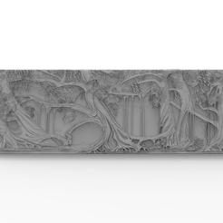 Forest-Panel.png 3D Model STL File for CNC Router/Laser & 3D Printer Forest Panel