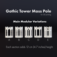 final-preview-variations-text.png Gothic Tower Stackable Self-Watering Moss Pole
