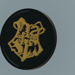 HARRY-POTTER-v12.jpg Free STL file Harry Potter Coasters・3D print design to download