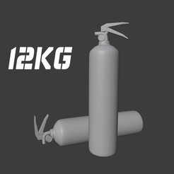 e2KGs hg Archivo 3D Extintor 12kg - 1/35 1/72・Objeto de impresión 3D para descargar