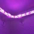 20191009_155748.jpg Free STL file LED Light Strip Wall Mount・Template to download and 3D print