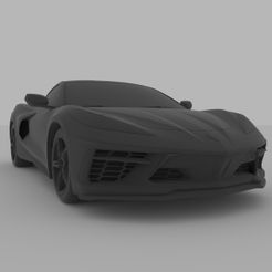 1.jpg Free 3D file Chevrolet Corvette C8 2020 for 3D Printing・3D printing template to download, Sim3D_