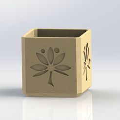 tiesto-cuadrado-13.jpg STL file square design pot・3D printable model to download