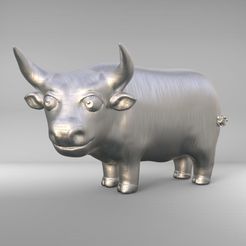 67868.jpg Free STL file metal Bull 2021・3D printer model to download